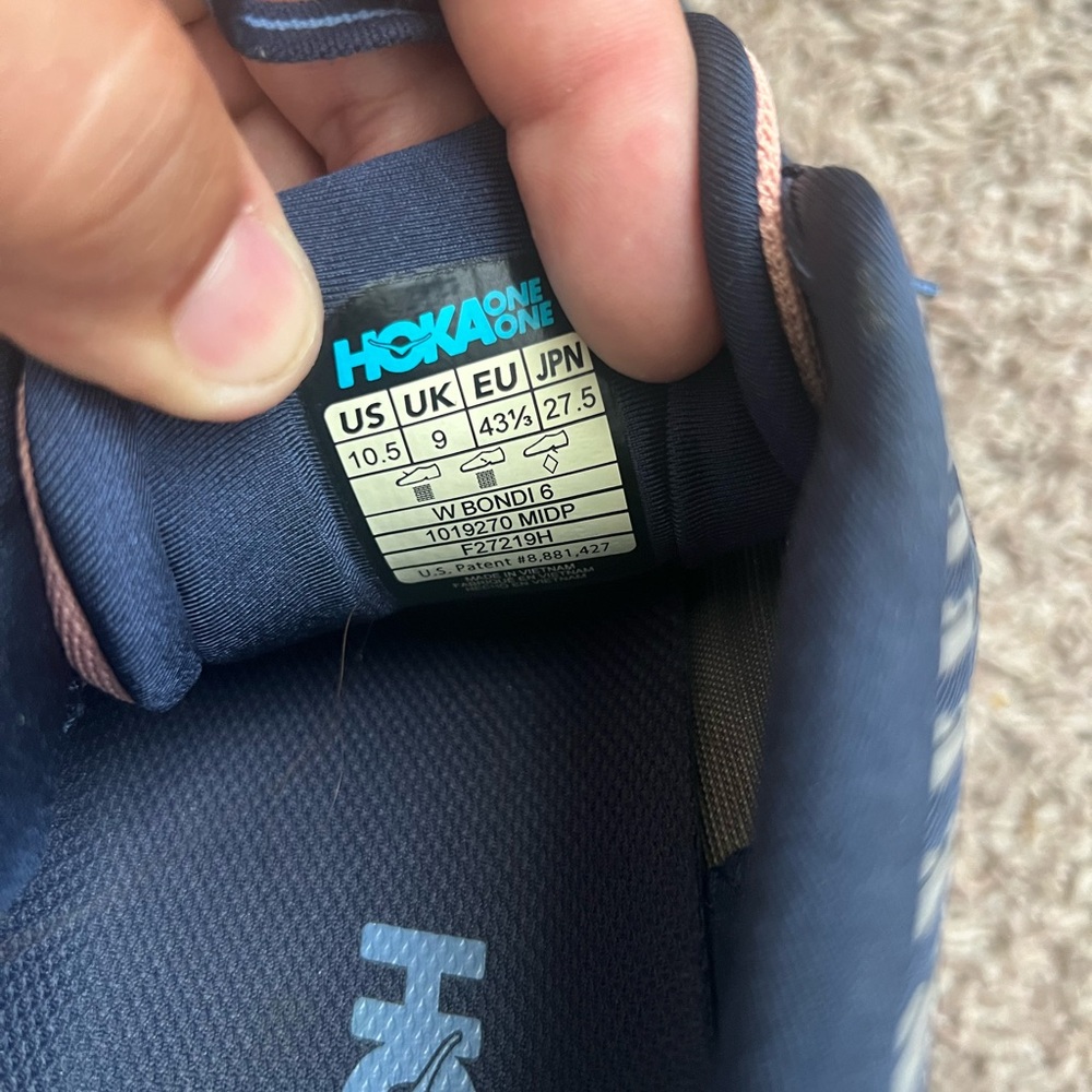 Hoka One One Athletic Shoes - Navy and Pink